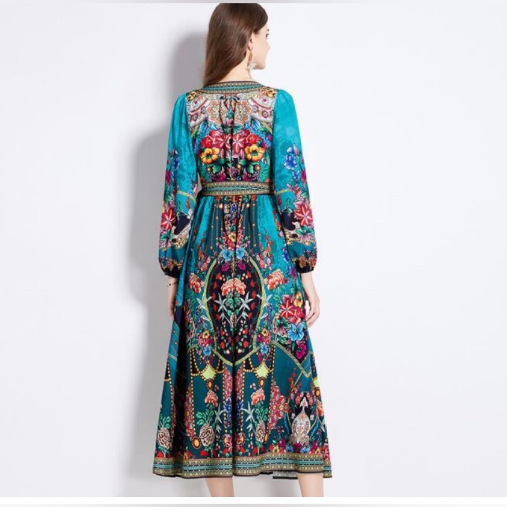 Dalia Mc Phee Women’s Floral Wrap Size M - Picture 8 of 8